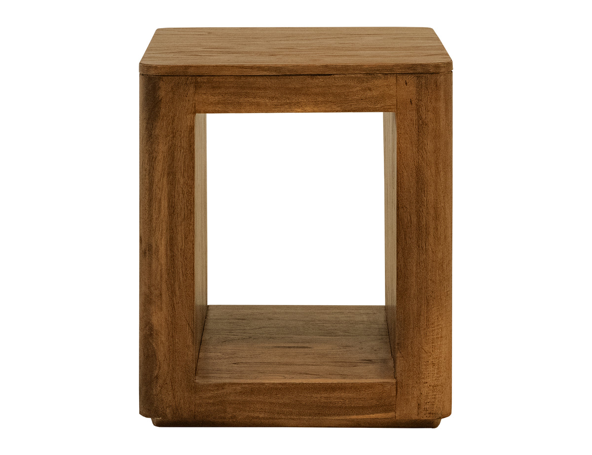 Balam Chairside Table, Brown, 1 Shelf - IFD4223CST