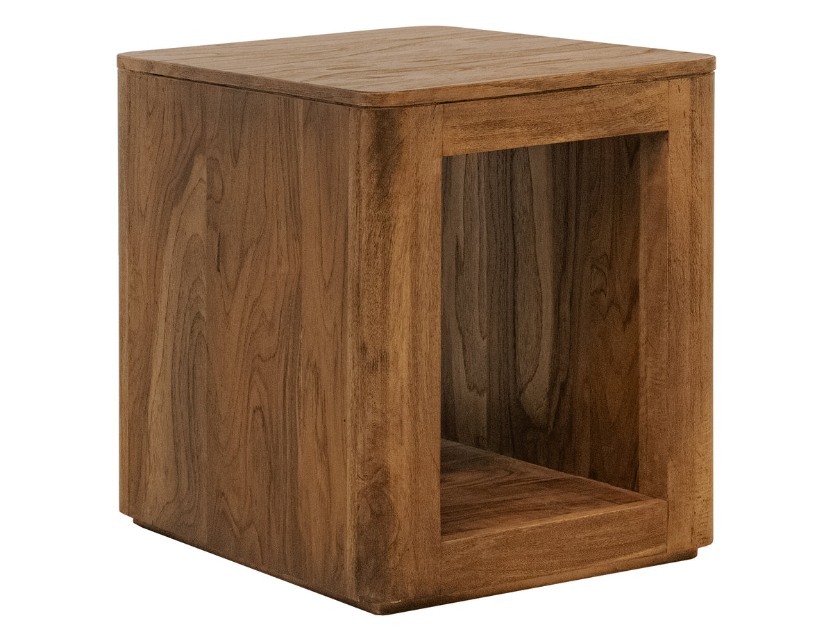Balam Chairside Table, Brown, 1 Shelf - IFD4223CST
