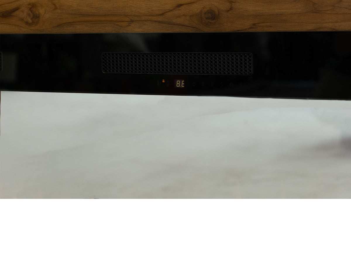 Natural Teca Console for Fire Place, Brown, Console 94" Electric Fireplace compatible