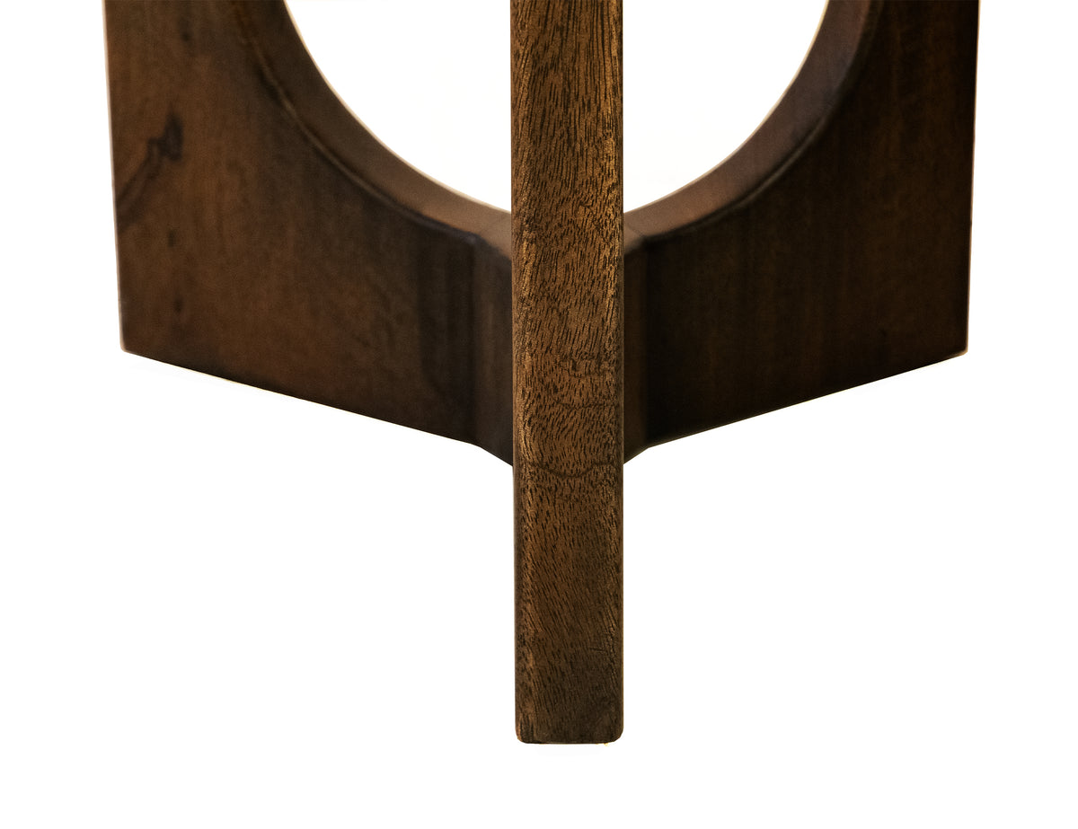 Raramuri End Table, Black - Mango & Resin