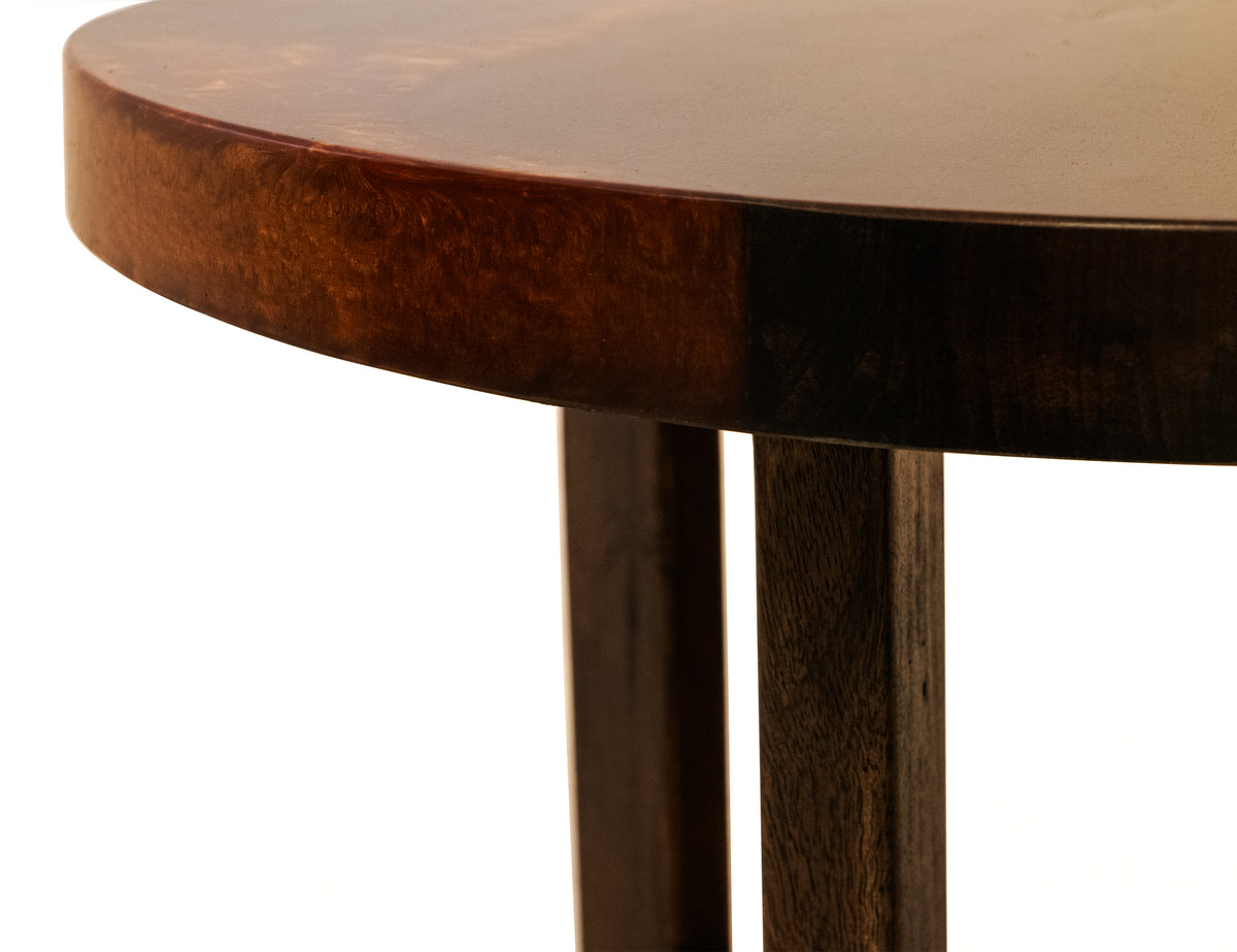 Raramuri End Table, Black - Mango & Resin