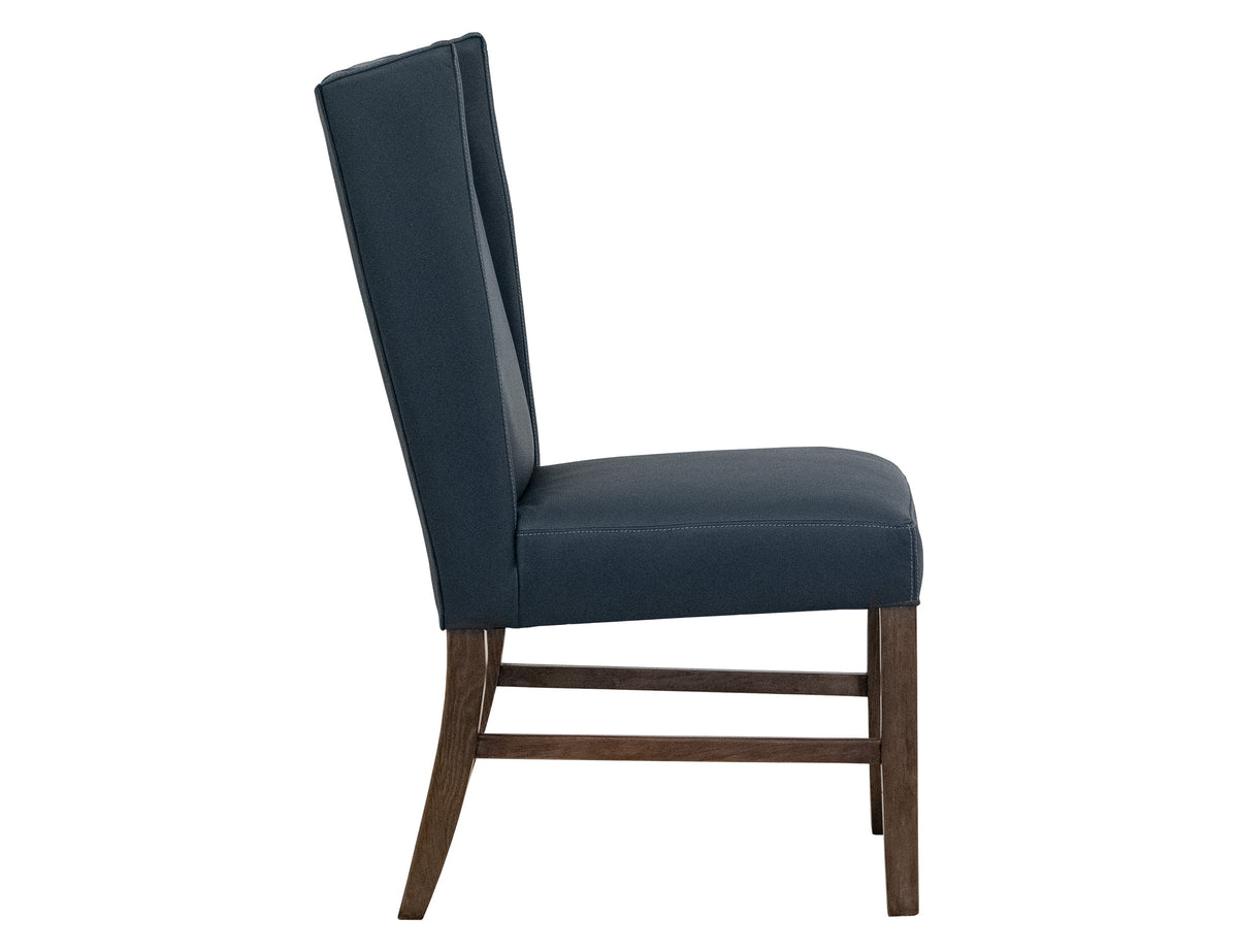 Forge Upholstered Chair, Blue, (100% Leather) - IFD5823CHUBL