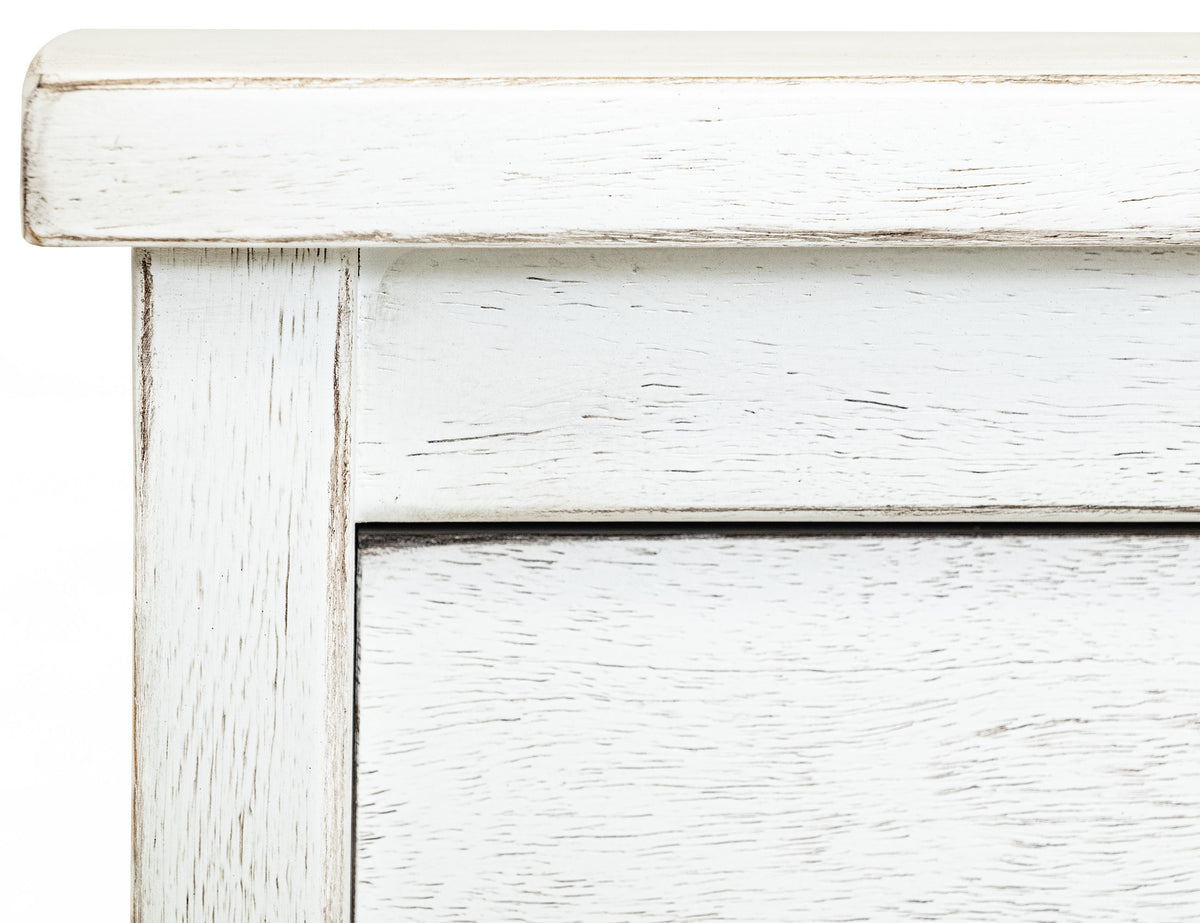 White Roots Nightstand, 2 Drawer