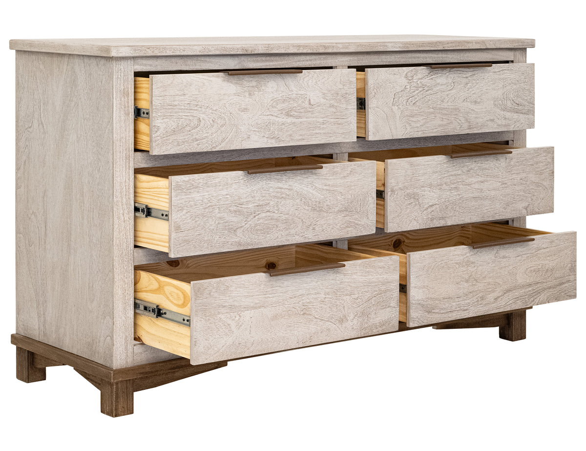 Golden Loft Dresser, 6 Drawer