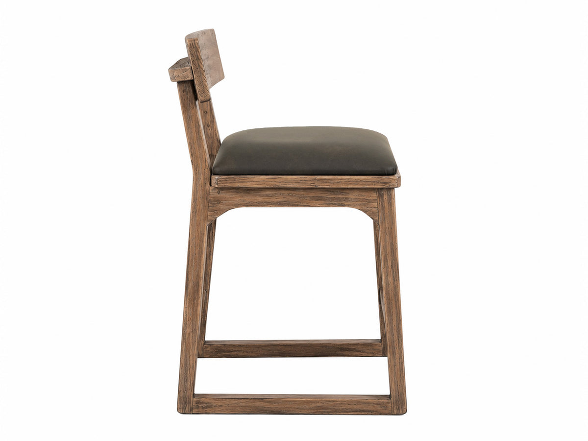 Balam Upholstered Barstool, Brown, 24" - IUP422-BST24-216