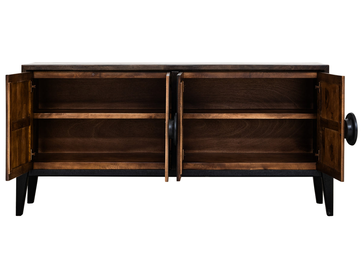 Moka Console, Brown, 4 Door