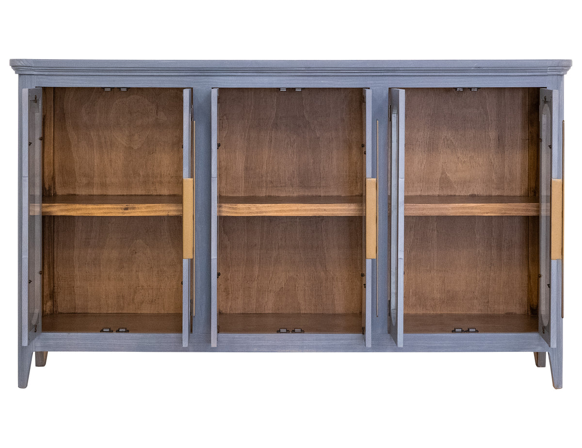 Brava Collection Console, Blue, 6 Door