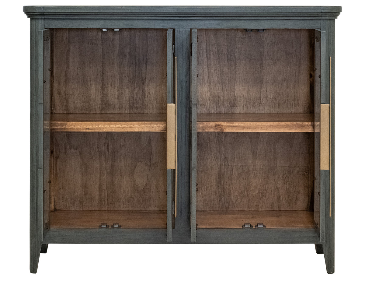 Brava Collection Console, Green, 4 Door