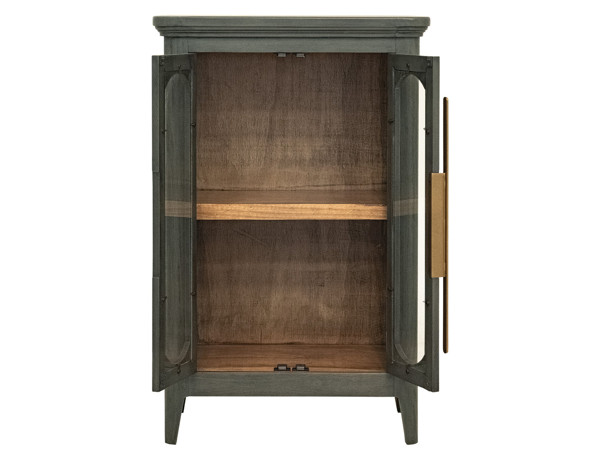 Brava Collection Console, Green, 2 Door