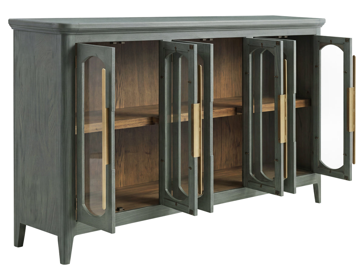 Brava Collection Console, Green, 6 Door