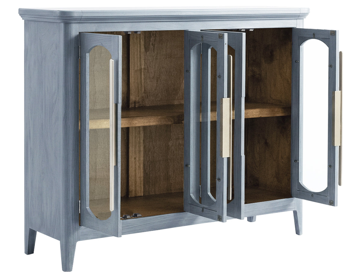Brava Collection Console, Blue, 4 Door