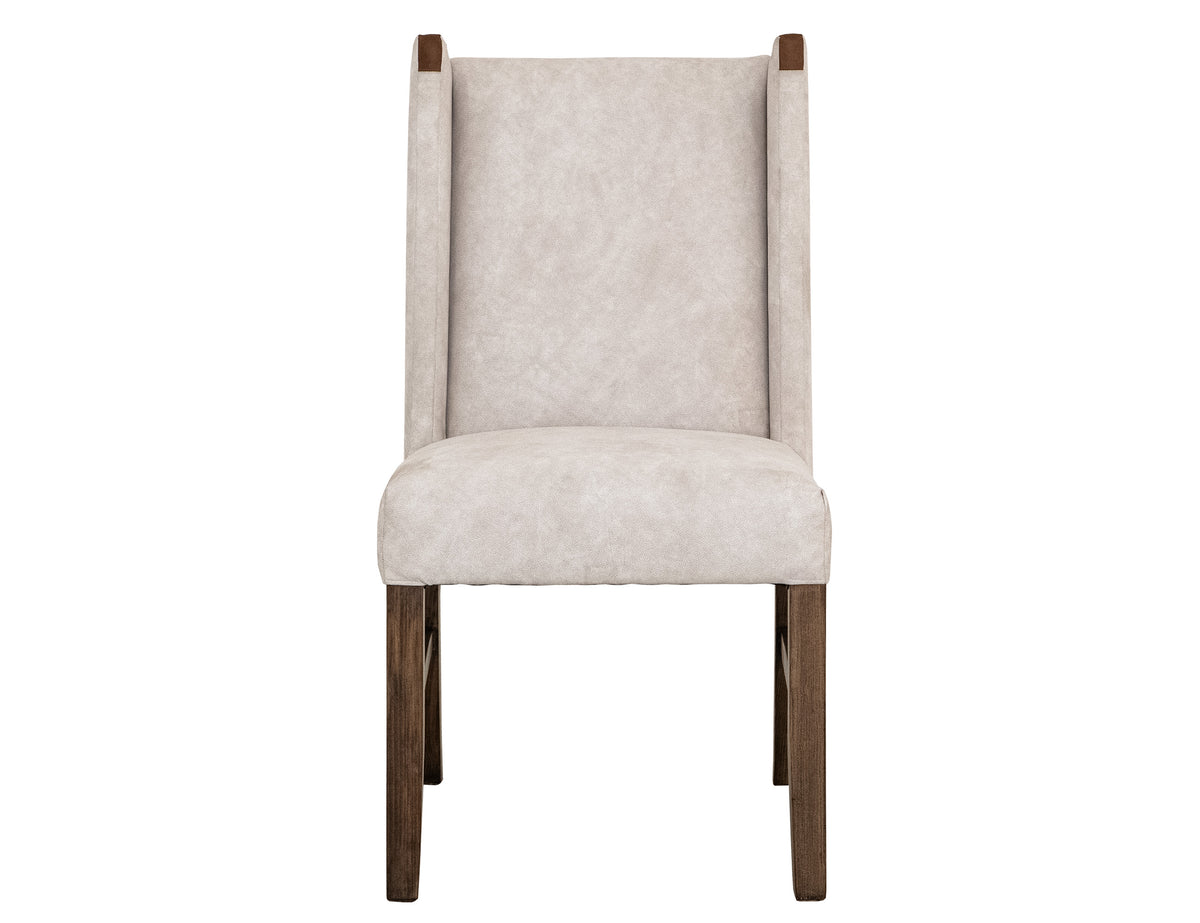 Silver Upholstered Chair, Ivory, Poly Suede - IFD6471CHU
