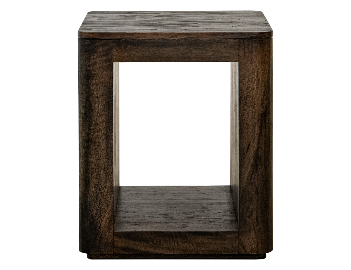 Black Balam Chairside Table, Black, 1 Shelf - IFD4423CST