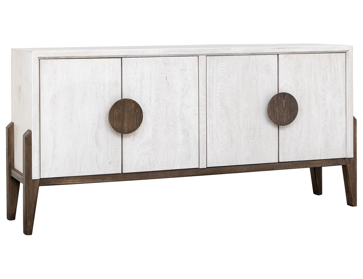 Moka White Console, 4 Door