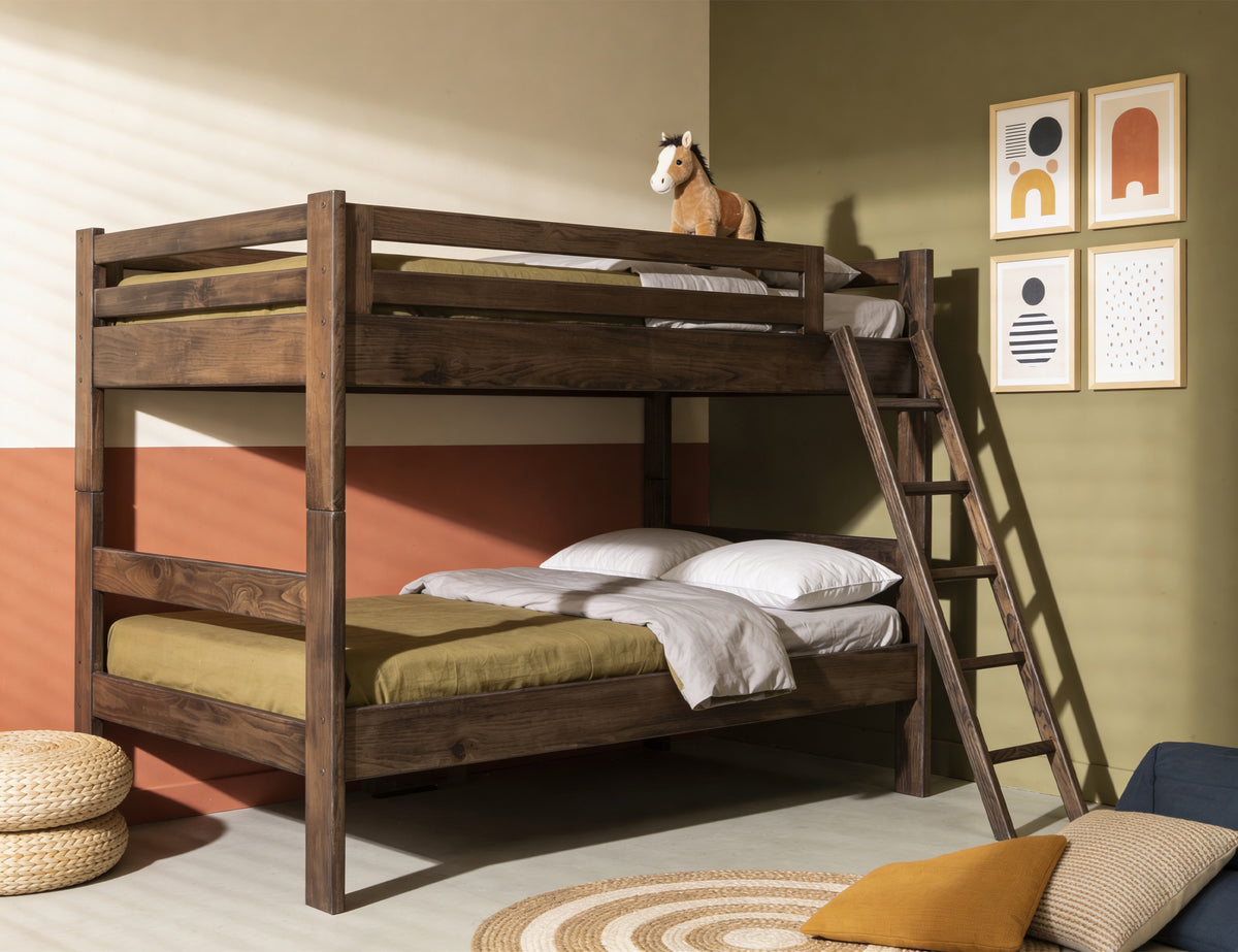 Forte Bunk Bed, Top Bunk Bed Full-Size Over Full