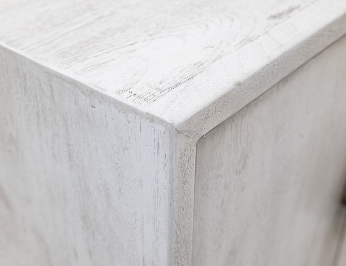 Moka White Console, 4 Door
