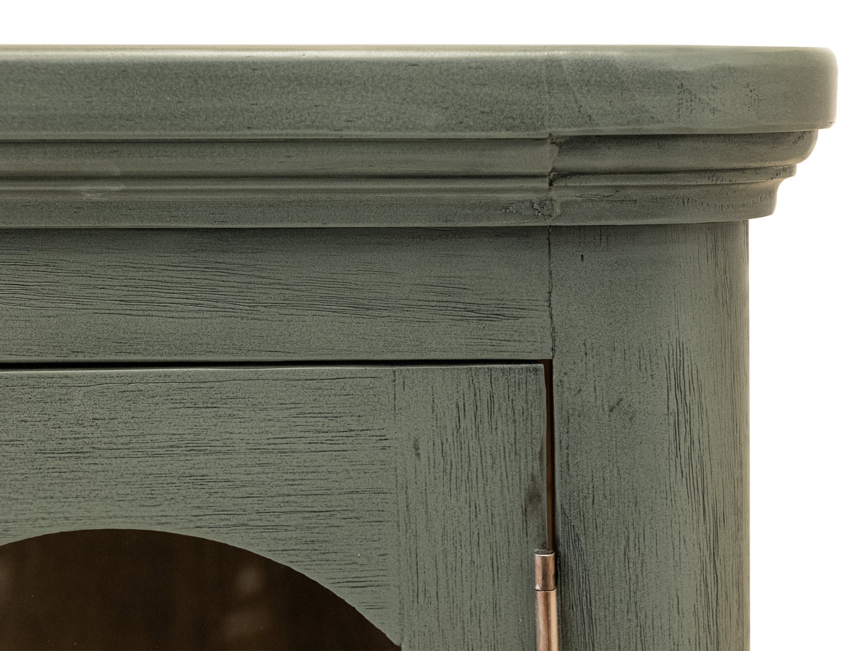 Brava Collection Console, Green, 2 Door