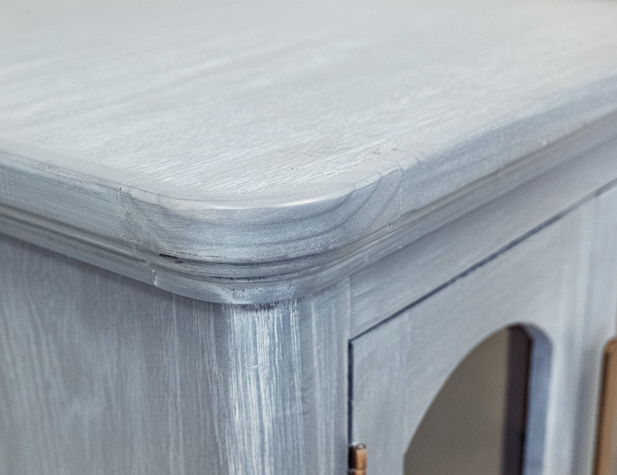 Brava Collection Console, Blue, 4 Door