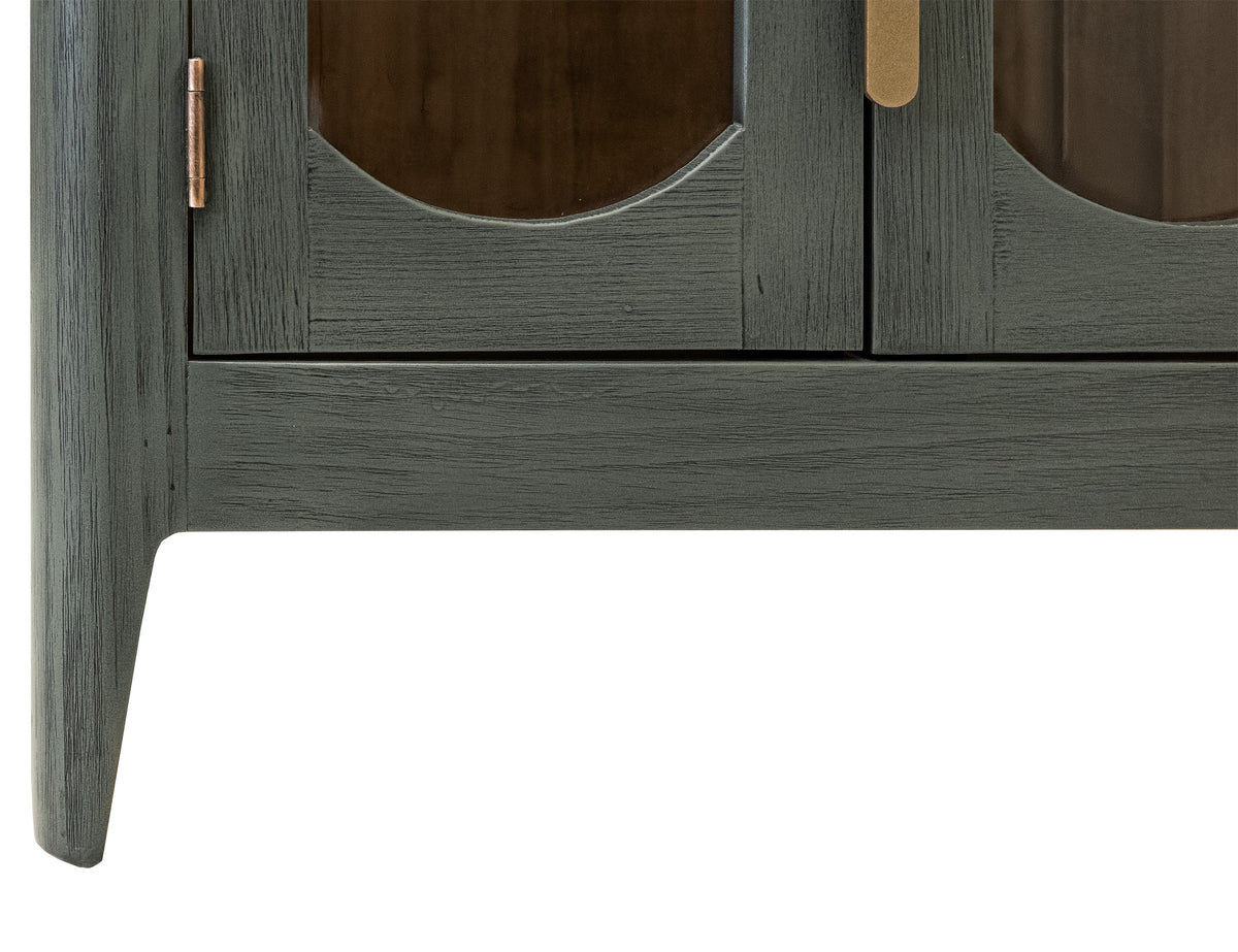 Brava Collection Console, Green, 6 Door