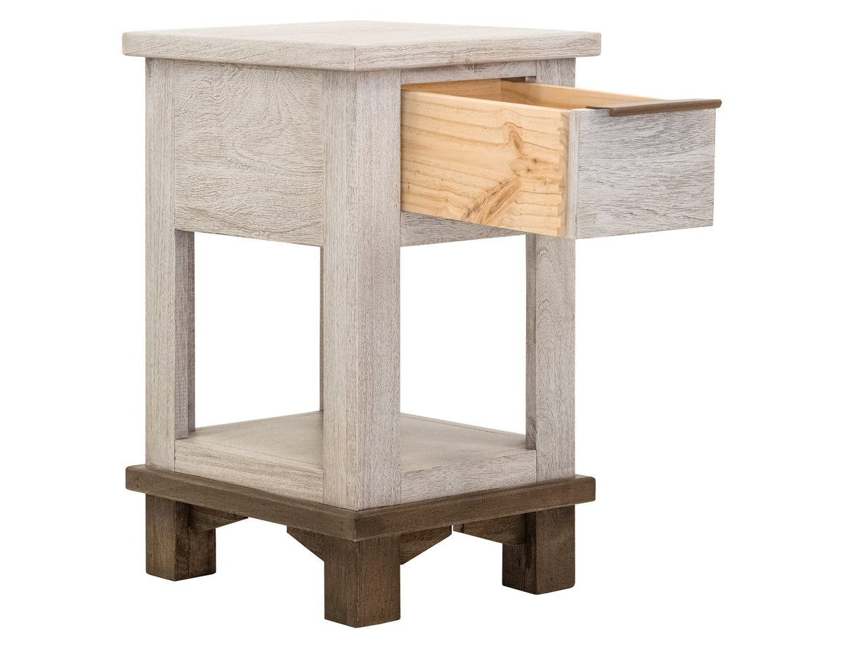 Golden Loft Chairside Table, 1 Drawer