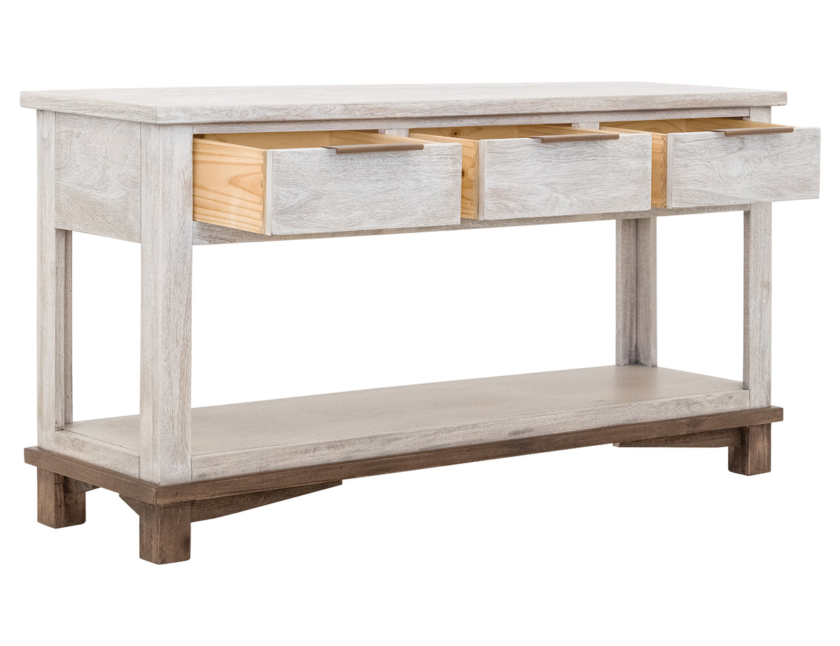 Golden Loft Sofa Table, 3 Drawer