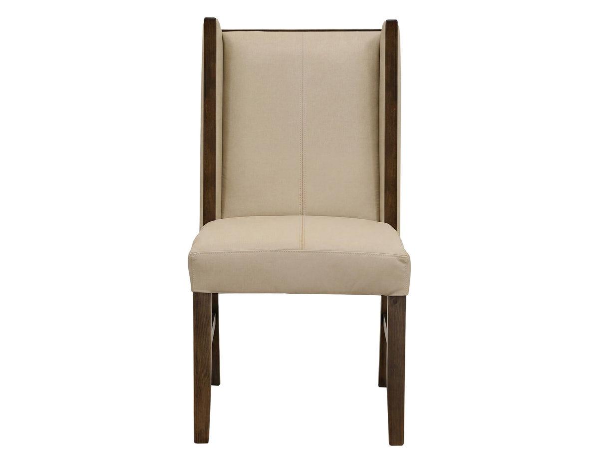 Forge Upholstered Chair, Ivory, (100% Leather) - IFD5824CHUBG