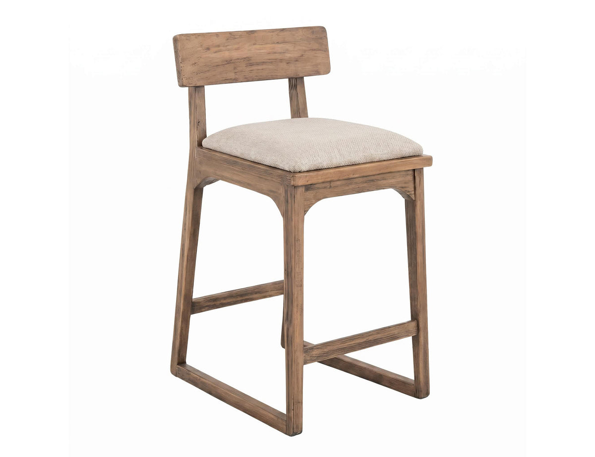Balam Upholstered Barstool, Brown, 30" - IUP422-BST30-161