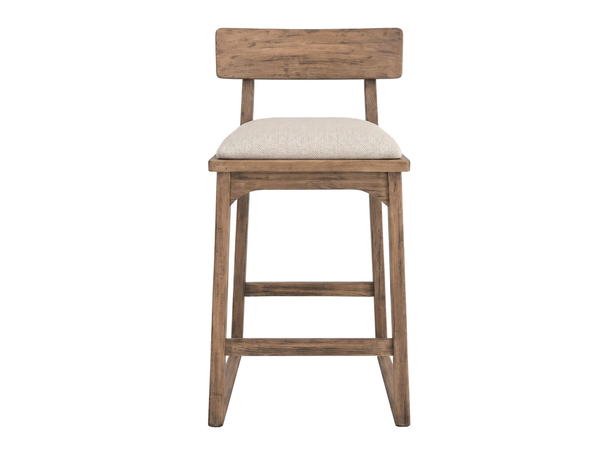 Balam Upholstered Barstool, Brown, 30" - IUP422-BST30-161