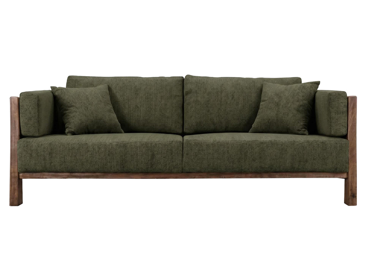 Roots Sofa, Wooden Frame, Upholstered - IUP673-SOF-111