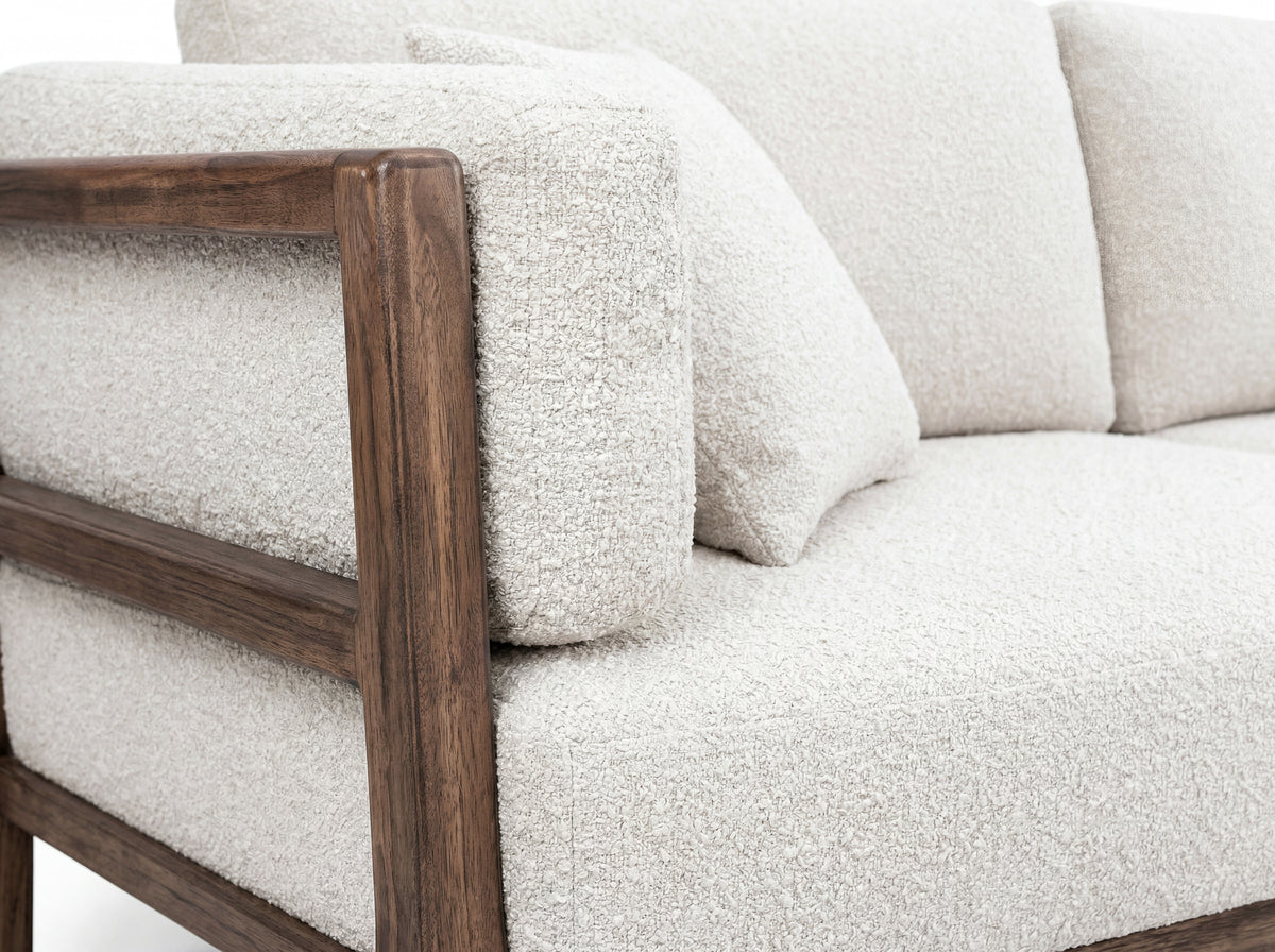 Roots Loveseat, Wooden Frame, Upholstered - IUP673-LOV-101