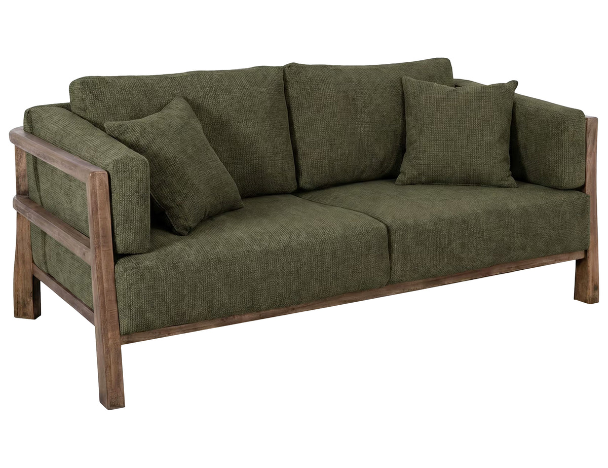 Roots Loveseat, Wooden Frame, Upholstered - IUP673-LOV-111