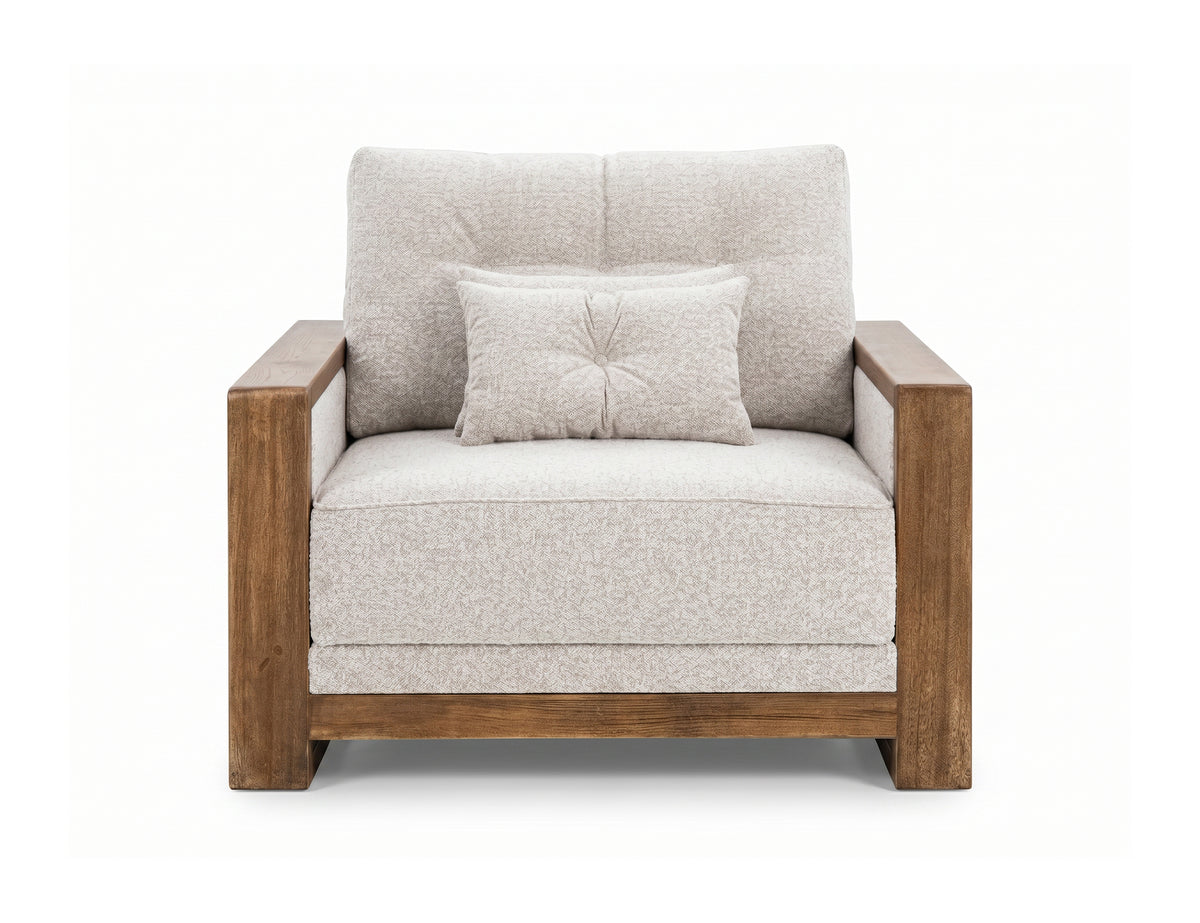 Ancora Armchair, Wooden Frame & Base - IUP325-ACH-101
