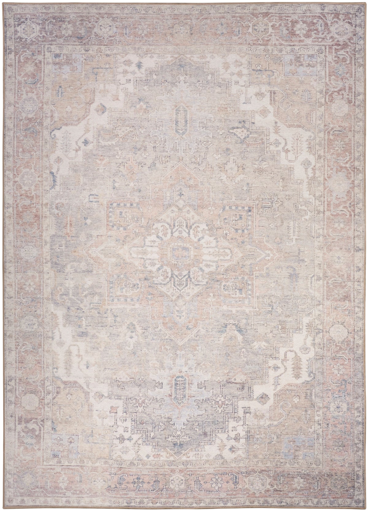 Vintage Washables VWS07 Light Blue Rug