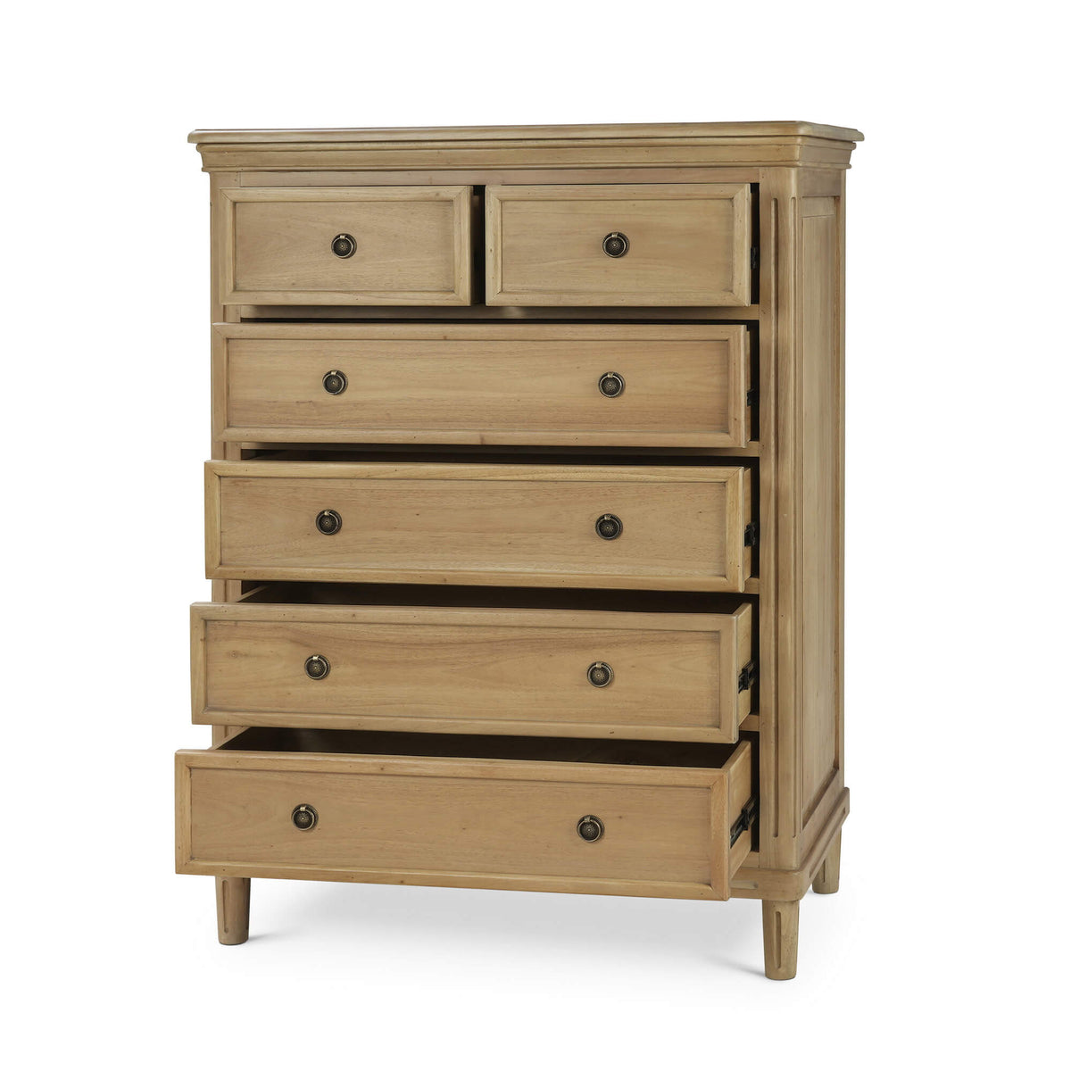 Hayward 6 Drawer Tall Boy in Fruitwood