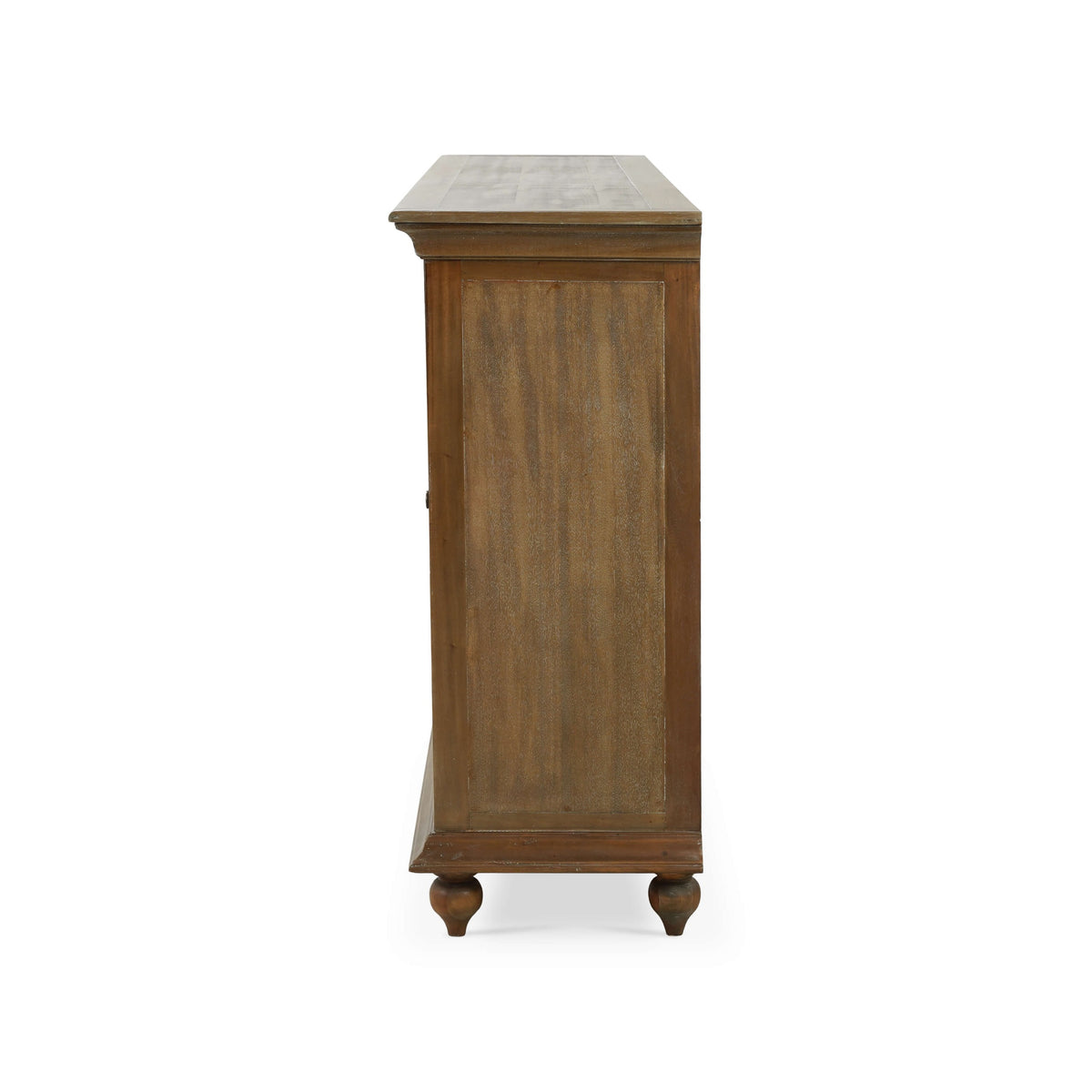 Hamilton 4 Door Buffet in Straw Wash w/ Architectural White Interior
