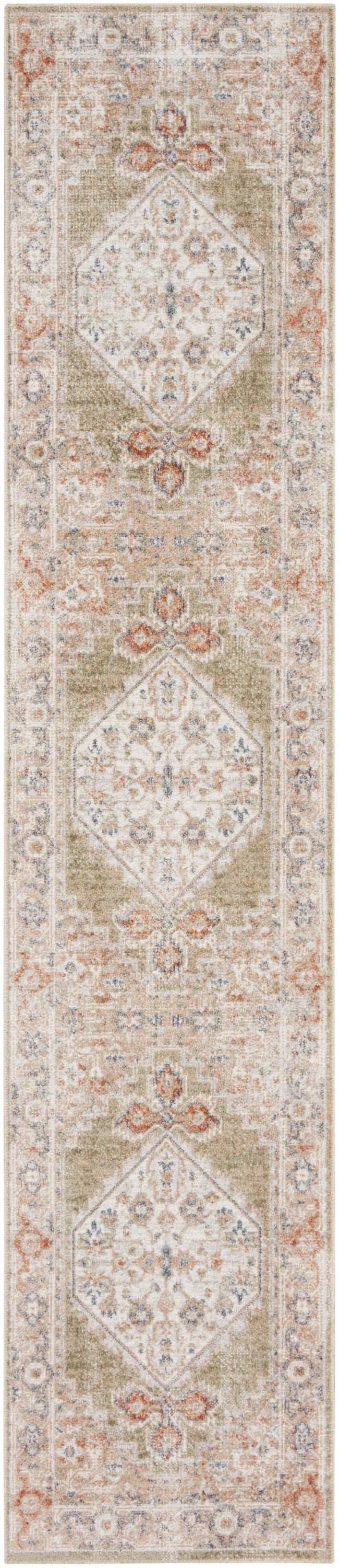 Astra Machine Washable ASW11 Sage Multicolor Rug