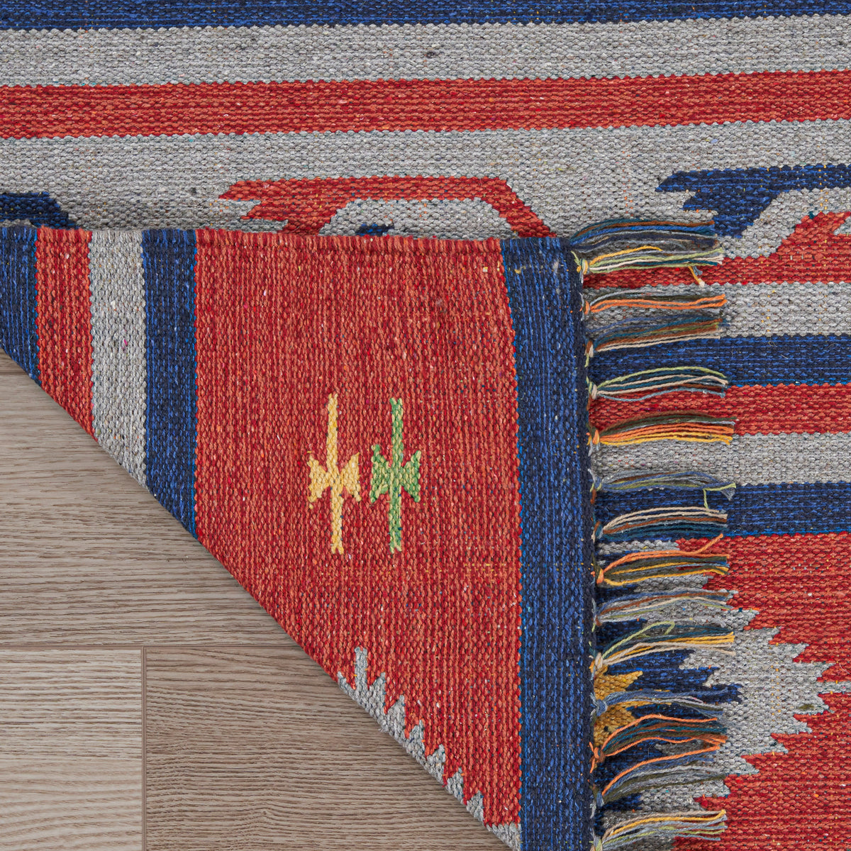 Baja BAJ03 Blue Red Rug
