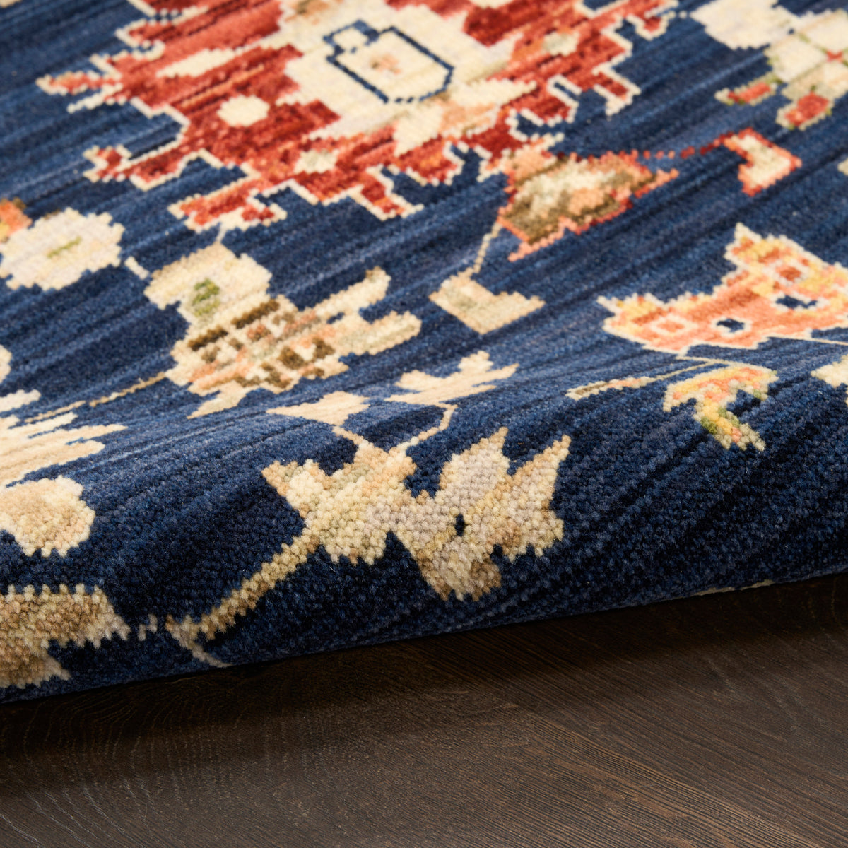Antique Bloom ANB01 Navy Rug