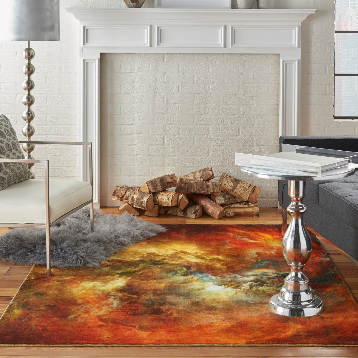 Le Reve LER07 Red/Multicolor Rug
