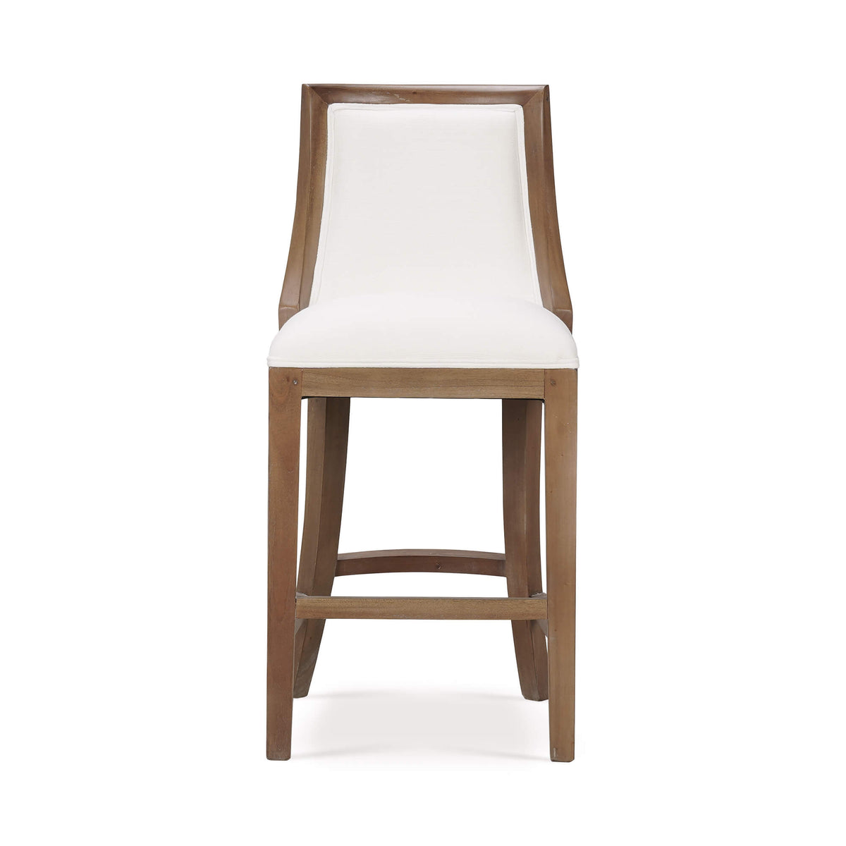Monarch Counter Stool in Straw Wash w/ Arctic White Performance Fabric