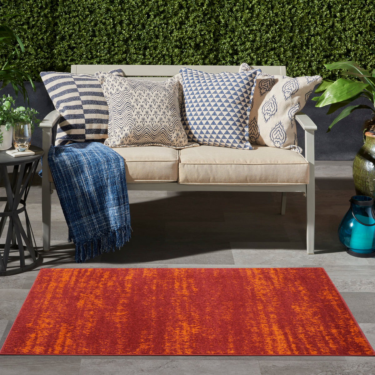 Nourison Essentials NRE03 Red Rug