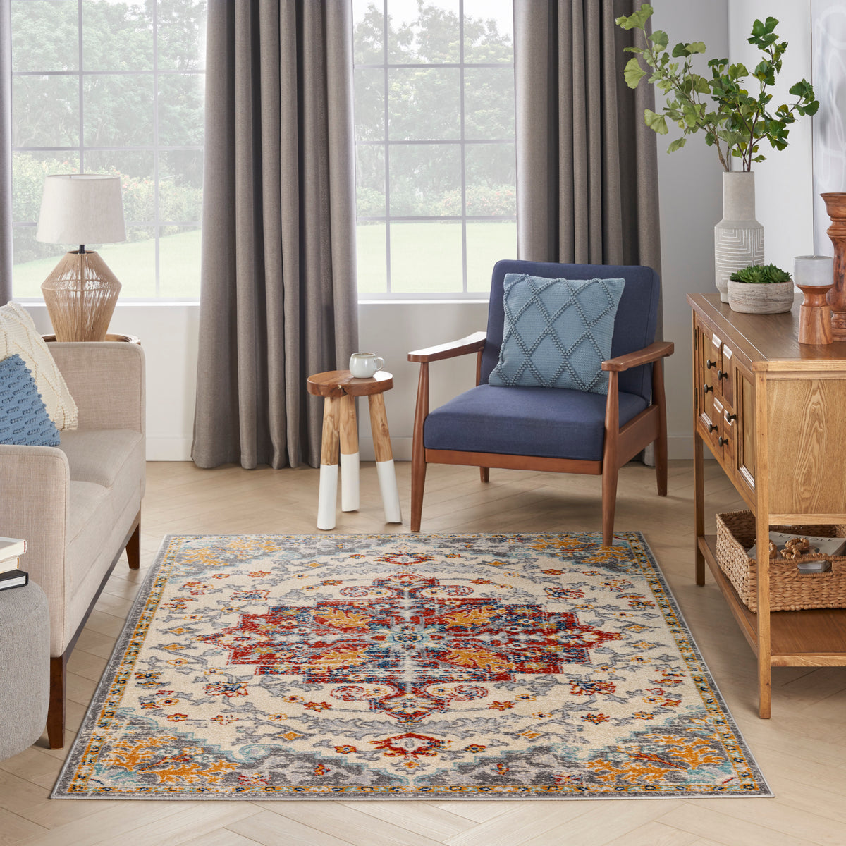 Passion PSN52 Ivory Multicolor Rug