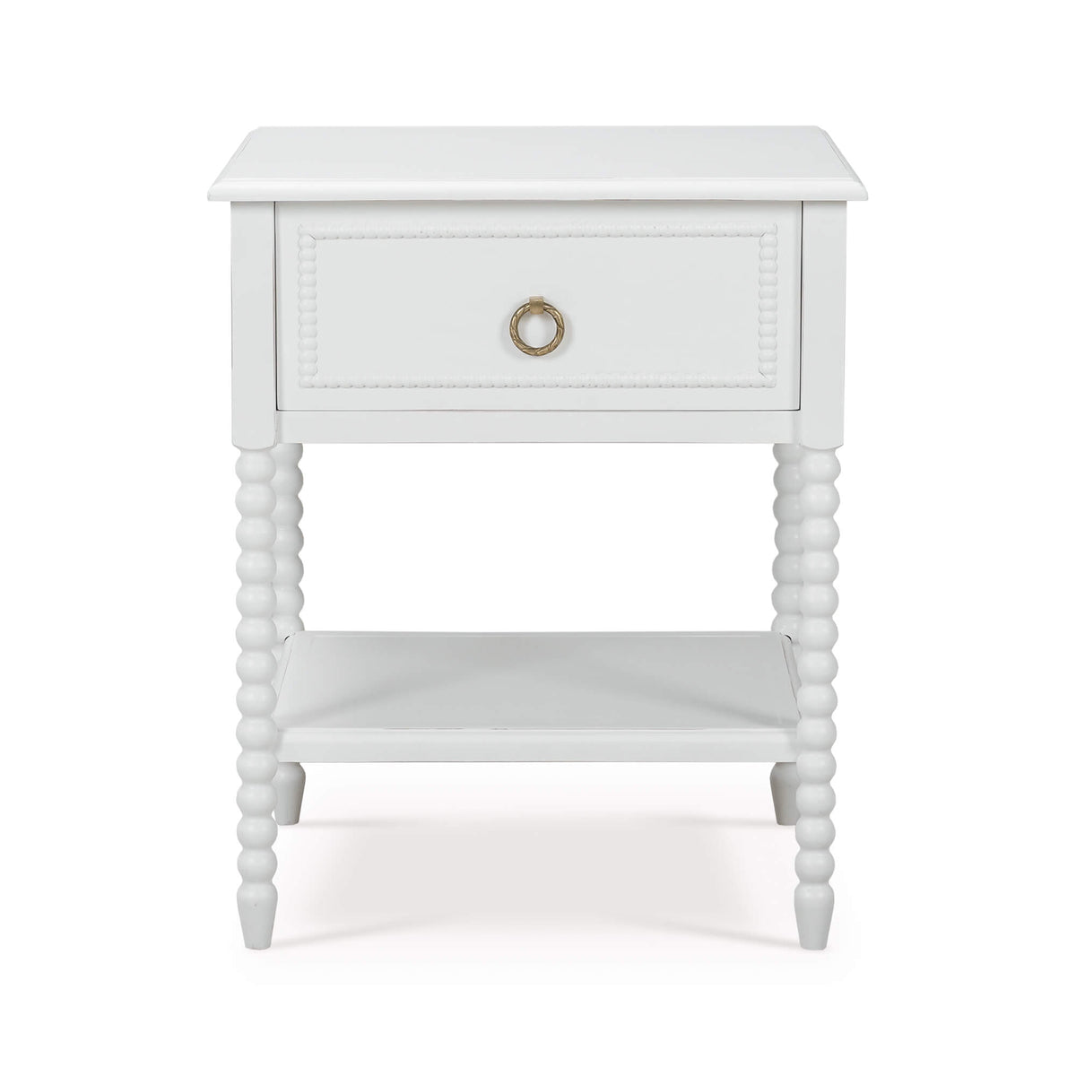 Cholet Bedside Table in Architectural White