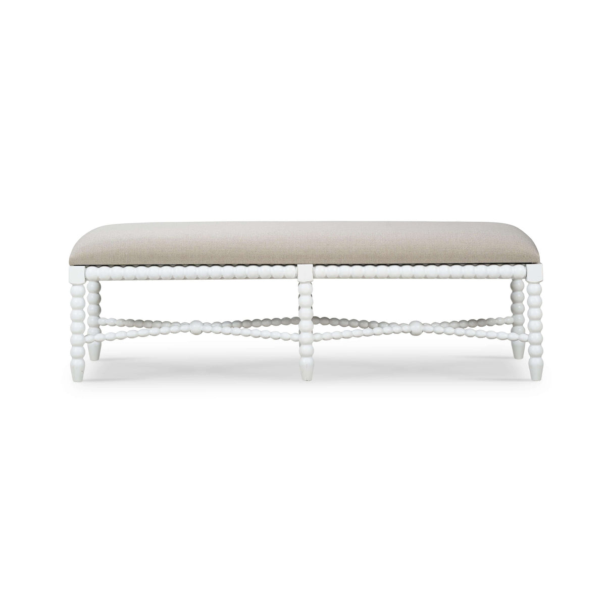 Cholet Bench Medium in Architectural White w/ Camelot Performance Fabric