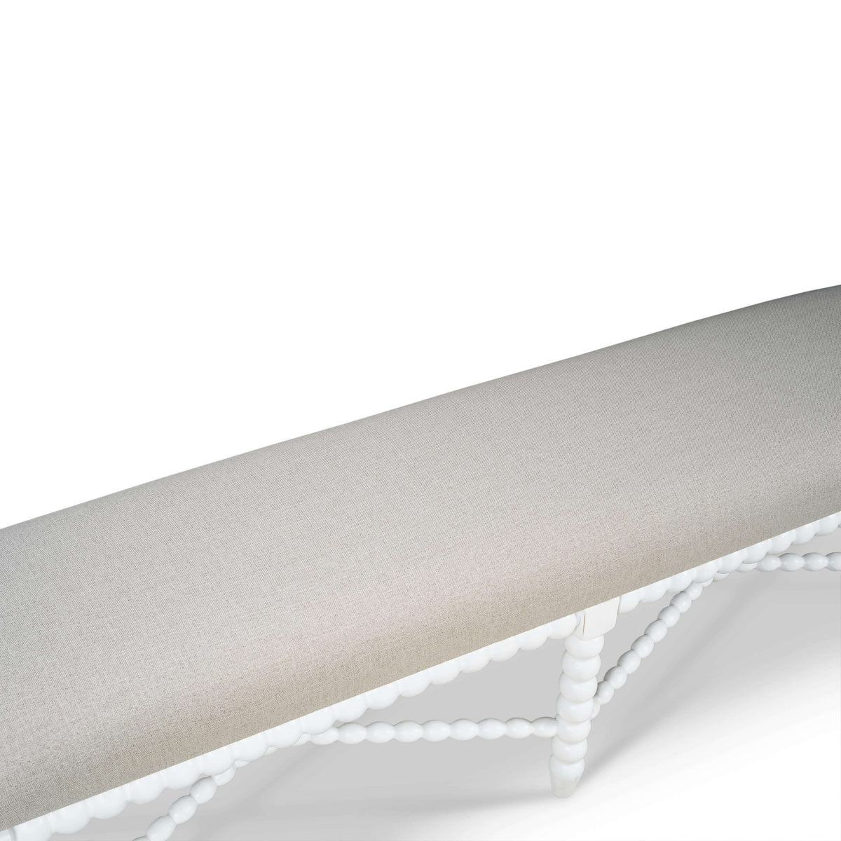 Cholet Bench Medium in Architectural White w/ Camelot Performance Fabric