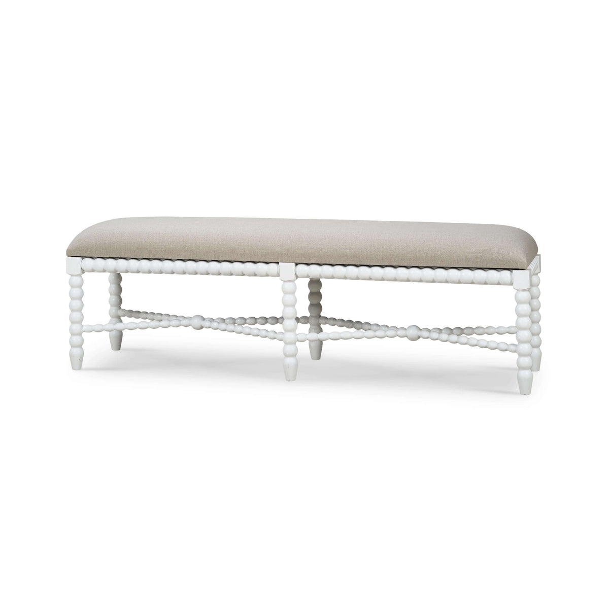 Cholet Bench Medium in Architectural White w/ Camelot Performance Fabric