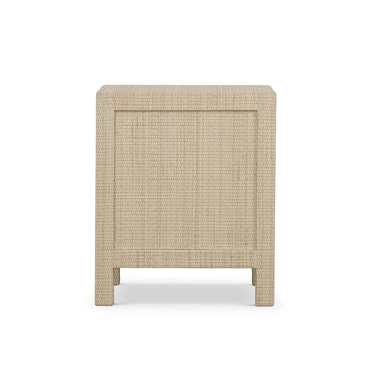 Kagu End Table Wrapped in Natural Rattan