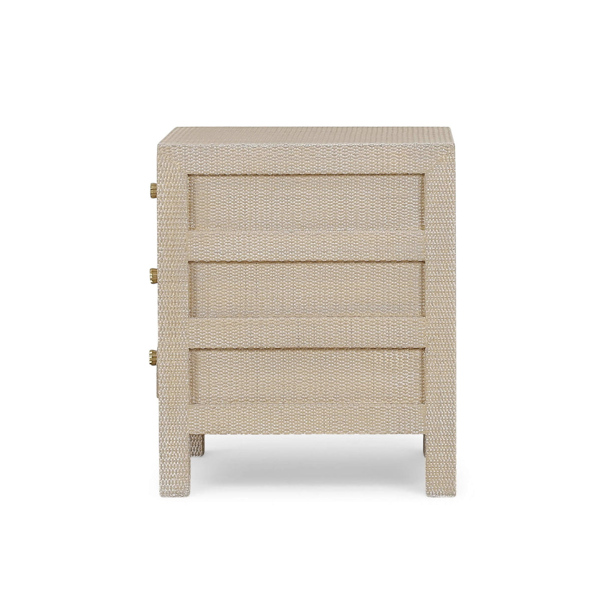 Kagu End Table Wrapped in Sandbar Rattan