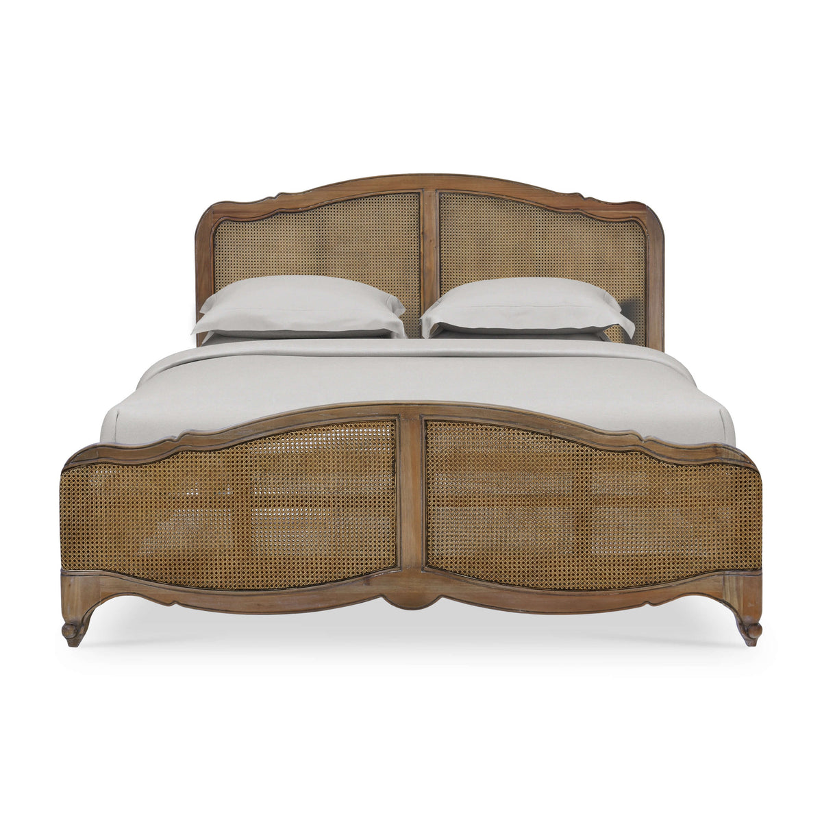 Covington Bed King in Straw Wash w/ Rattan Glaze