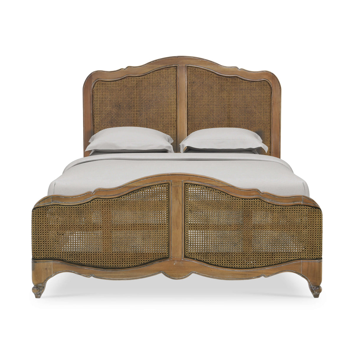 Covington Bed Queen in Straw Wash w/ Rattan Glaze
